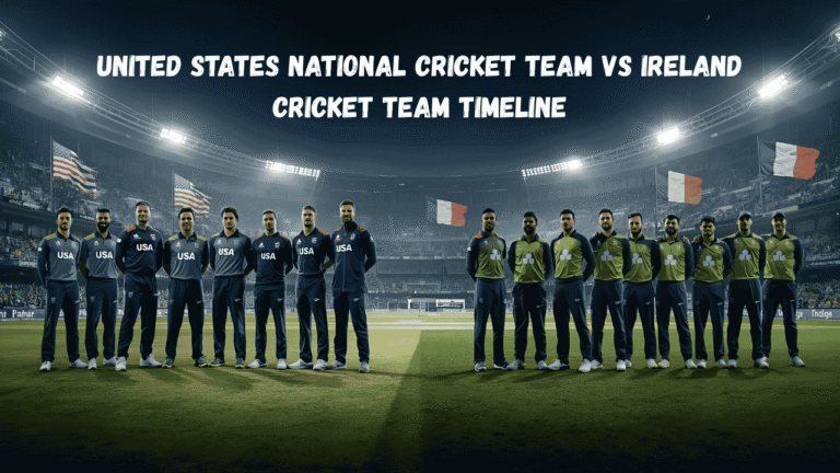 United States national cricket team vs Ireland cricket team timeline